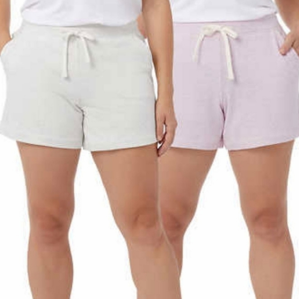 Ultra Soft Cotton Blend Shorts Bundle- White